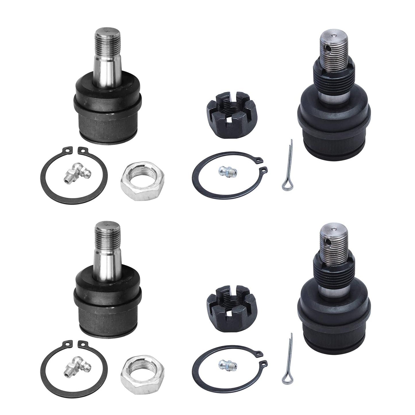 Detroit Axle - 4pc Front Ball Joints for Ford F-150 F-250 Chevrolet Blazer GMC Jimmy K10 K20 V20 K15 Suburban Dodge Ramcharger W