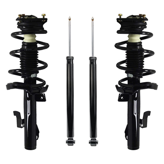 Detroit Axle - Struts Shocks for Mazda 2004-2009 3, 2006-2010 5 Complete 2 Front Ready Struts with Coil Spring Assembly 2 Rear S