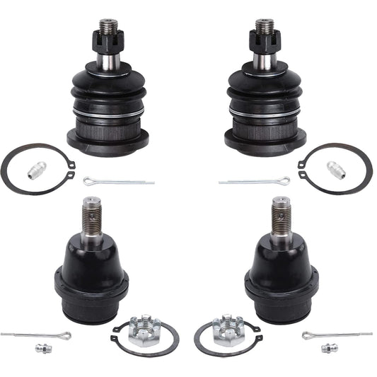 Detroit Axle - Front Ball Joints for Toyota 03-18 4Runner 07-14 FJ Cruiser 03-09 Lexus GX470, 4 Upper & Lower Ball Joints 2007 2