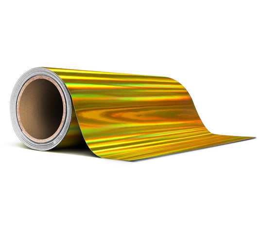 VViViD Holographic Gold Chrome Pinstripe Vinyl Tape Roll (4    x 25ft)