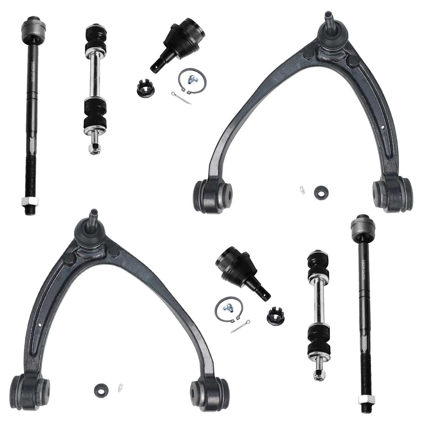 Detroit Axle - 8pc Front End Kit for Silverado Suburban Sierra 1500 Chevy Avalanche Tahoe GMC Yukon Cadillac Escalade ESV EXT, U