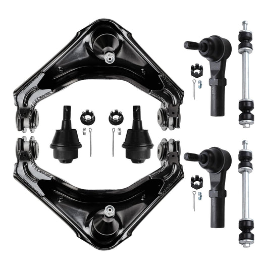 Detroit Axle - Front 8pc Suspension Kit for Chevy Silverado Avalanche Suburban GMC Sierra Yukon XL 2500 3500 HD Hummer H2, 2 Con